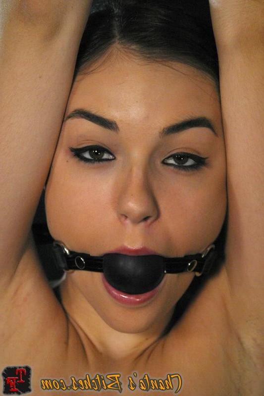 18P High heeled FemDom spanks bound girl after hard strapon fuck