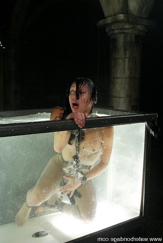 15P Jasmine Byrne bound latina struggles is sprayed and toy fucked