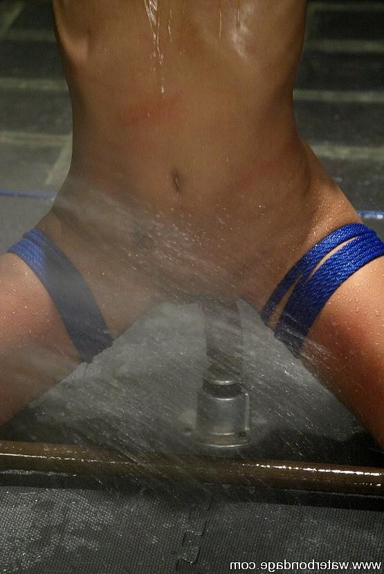 15P Jasmine Byrne bound latina struggles is sprayed and toy fucked