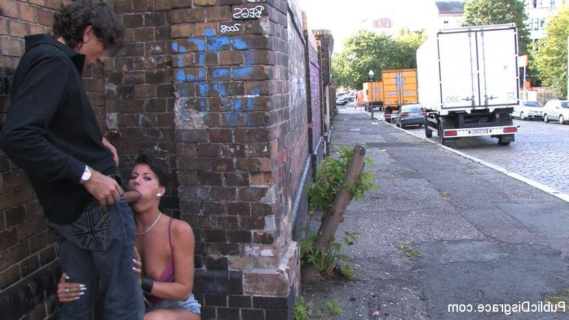 15P Czech model sucks cock and gets fucked in public