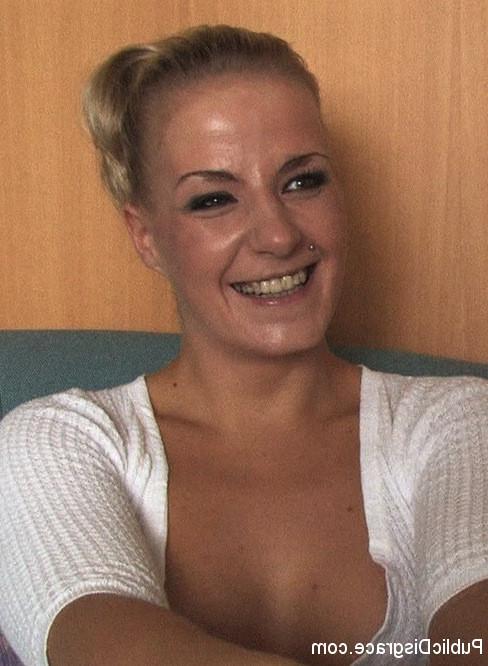 15P Hot German Blonde gets fucked in public and gang banged at a club