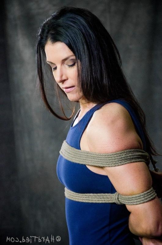 16P India Summer is bound with tits and pussy exposed