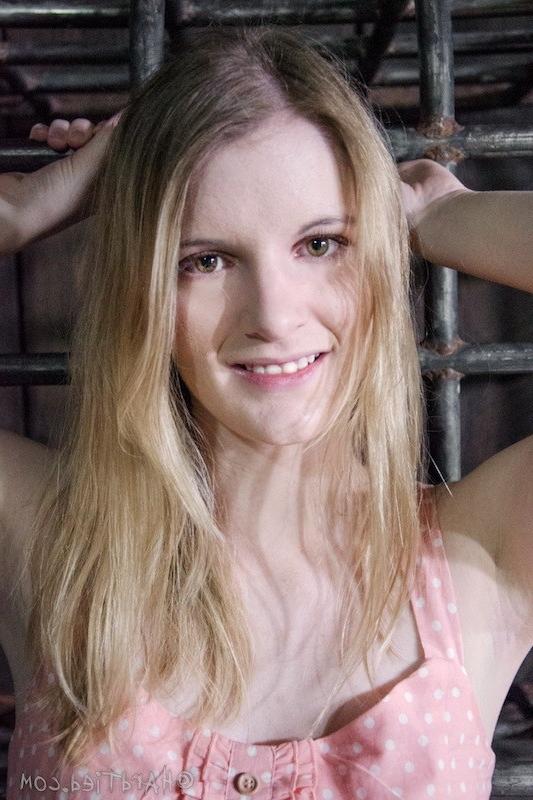 16P Mira Raine is rope bound with her pussy spread for punishment