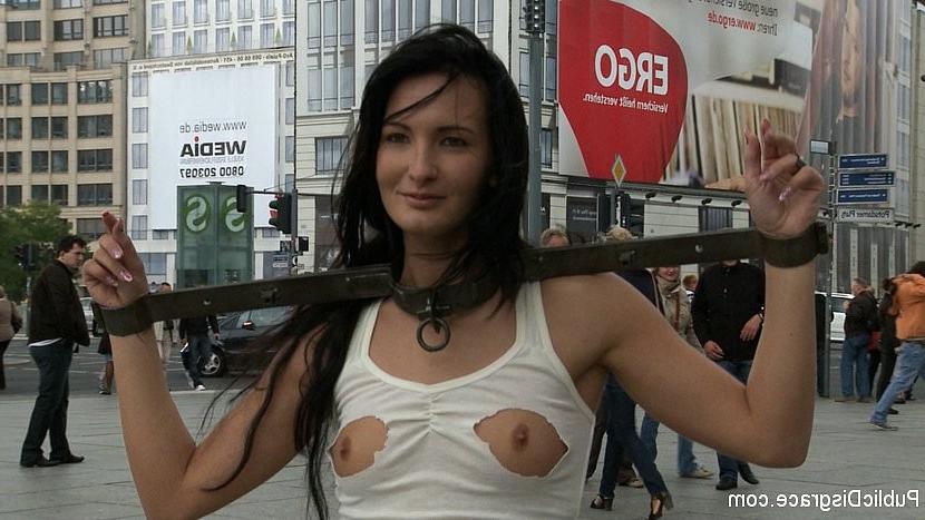 19P Demi C Bailey is bound for kinky sex in the streets with Zenza Raggi