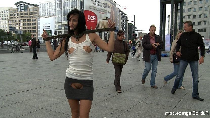 19P Demi C Bailey is bound for kinky sex in the streets with Zenza Raggi