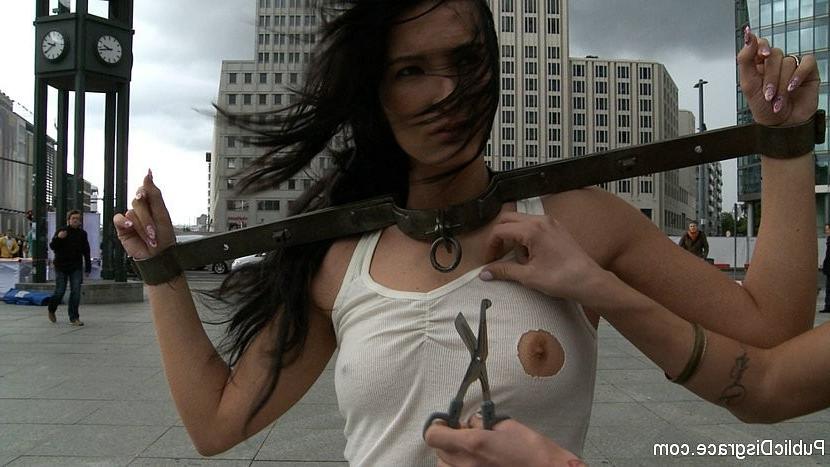 19P Demi C Bailey is bound for kinky sex in the streets with Zenza Raggi