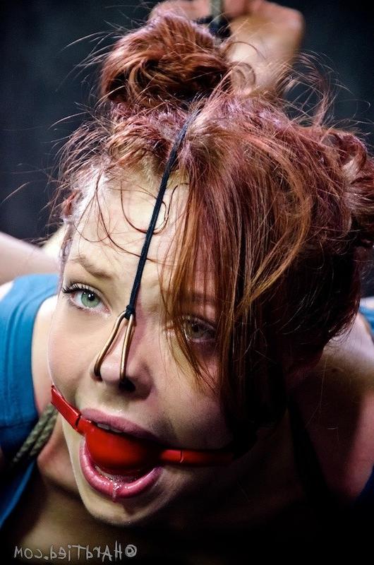 16P Alyssa Branch gets rope bound her pussy vibrated