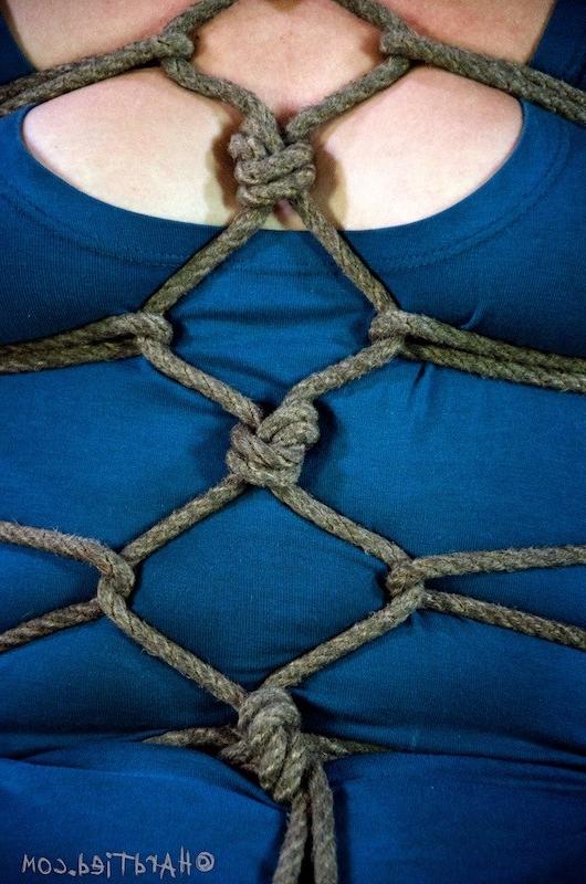 16P Alyssa Branch gets rope bound her pussy vibrated
