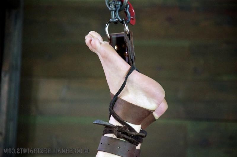 16P Mia Gold is bound in different positions with kinky sex toys