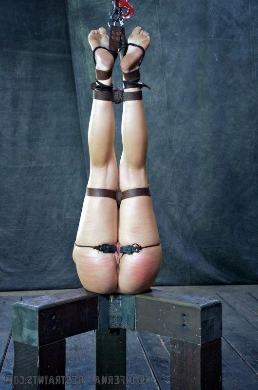 16P Mia Gold is bound in different positions with kinky sex toys