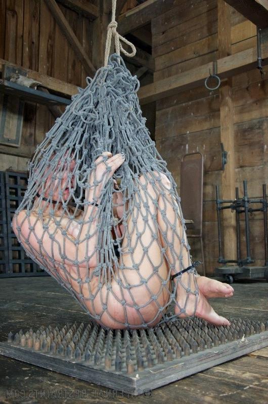 16P Rain DeGrey rope bound like a sausage and electro toyed