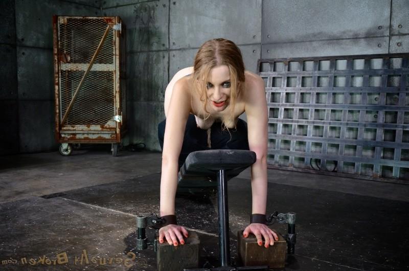16P Ela Darling blonde is bound with ass up and fucked by maledom