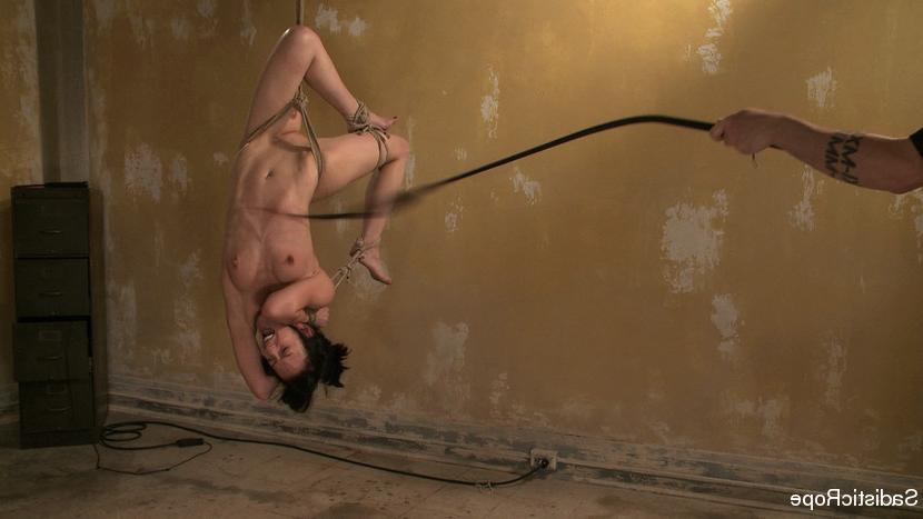 16P Elise Graves is rope bound and spanked with mind bending orgasms