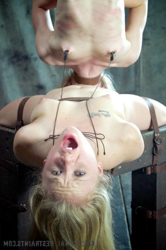 16P Tracey Sweet and Sarah blondes ballgagged and bound together