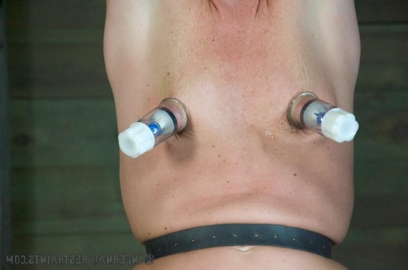 16P Cici Rhodes is bound with clamps and made to suck his cock
