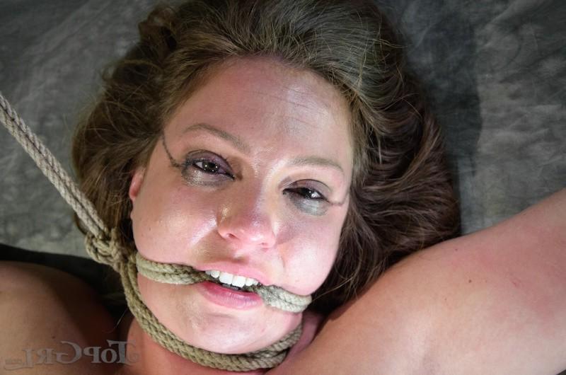 16P Maddy OReilly rope bound her ass spanked red and pussy vibrated to orgasm