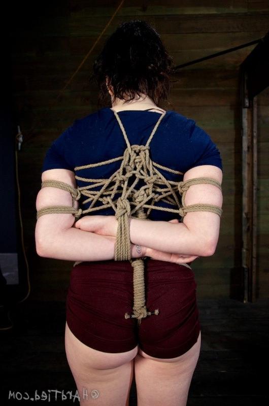 16P Dixon Mason is bound in rope her pussy toyed for orgasm