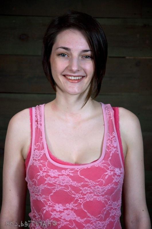 16P Tegan Mohr stripped naked and rope bound in different positions