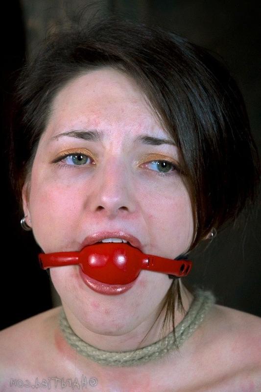 16P Tegan Mohr stripped naked and rope bound in different positions