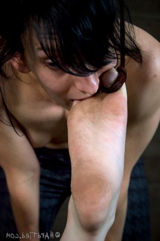 16P Tegan Mohr stripped naked and rope bound in different positions