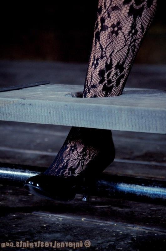 16P Rain DeGre bound her pussy and mouth toy fucked in stockings