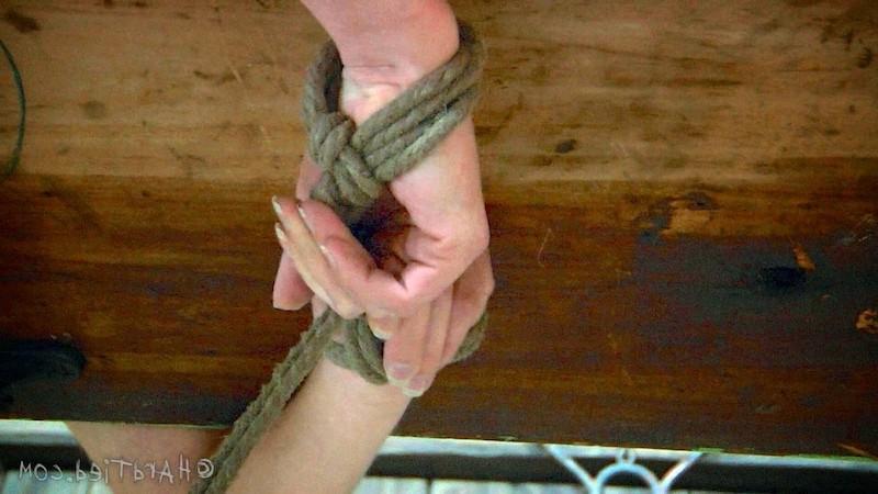 16P Holli Woods busty redhead bound with tits clamped and toy fucked