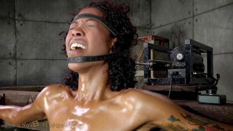 16P Lotus Lain is strap bound in training for hardcore blowjob