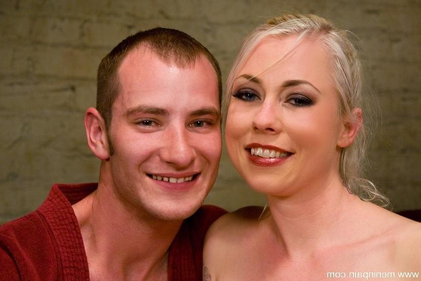 15P Blonde Mistress Lorelei Lee spanks and CBTs bound sub male