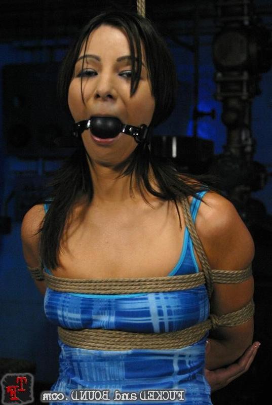 18P Eurasia Jezebel Dahl gets bound and gaged forced to blowjob