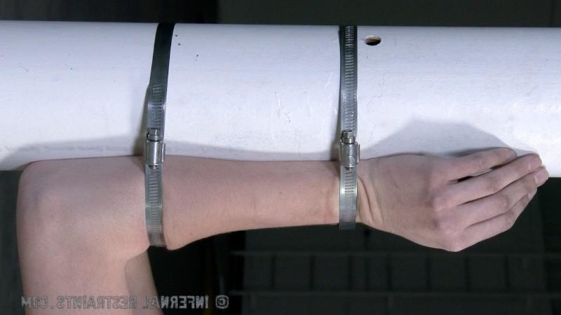 16P Bonnie Day is handcuff bound on a toiet and humiliated