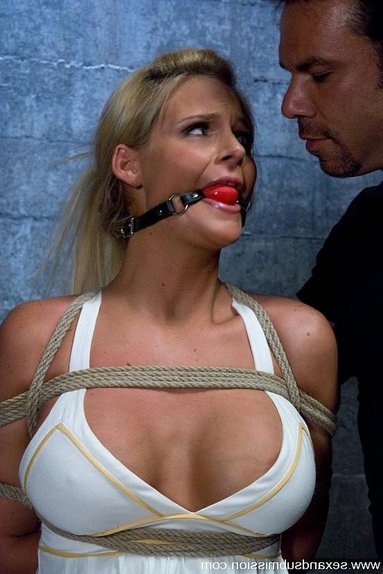 15P Blonde busty Phoenix Marie bound for hard big cock penetration