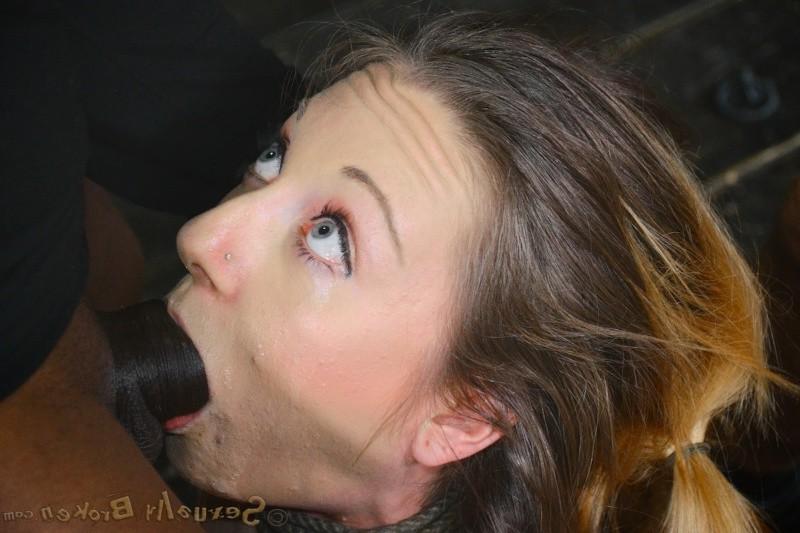 16P Odette Delacroix and Emma Haize bound in dungeon made to blowjob