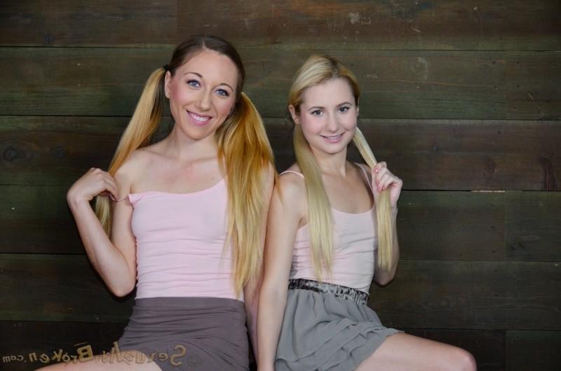 16P Odette Delacroix and Emma Haize bound in dungeon made to blowjob
