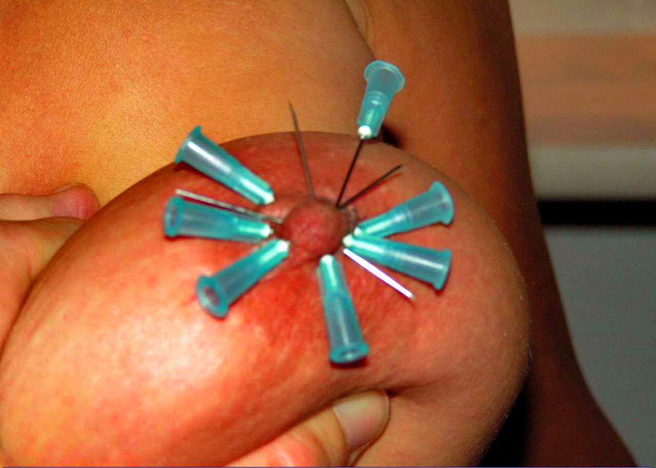 16P Amateur tit torture and extreme bdsm of ebony slave girl in needle punishments a