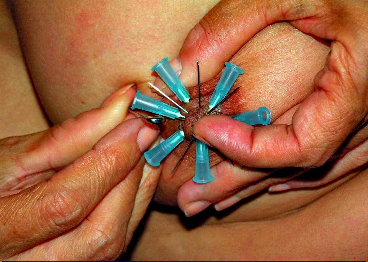 16P Amateur tit torture and extreme bdsm of ebony slave girl in needle punishments a