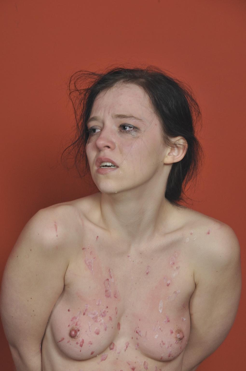 16P Crying slavegirl Kamis extreme bdsm to tears and burning candle wax punishment o