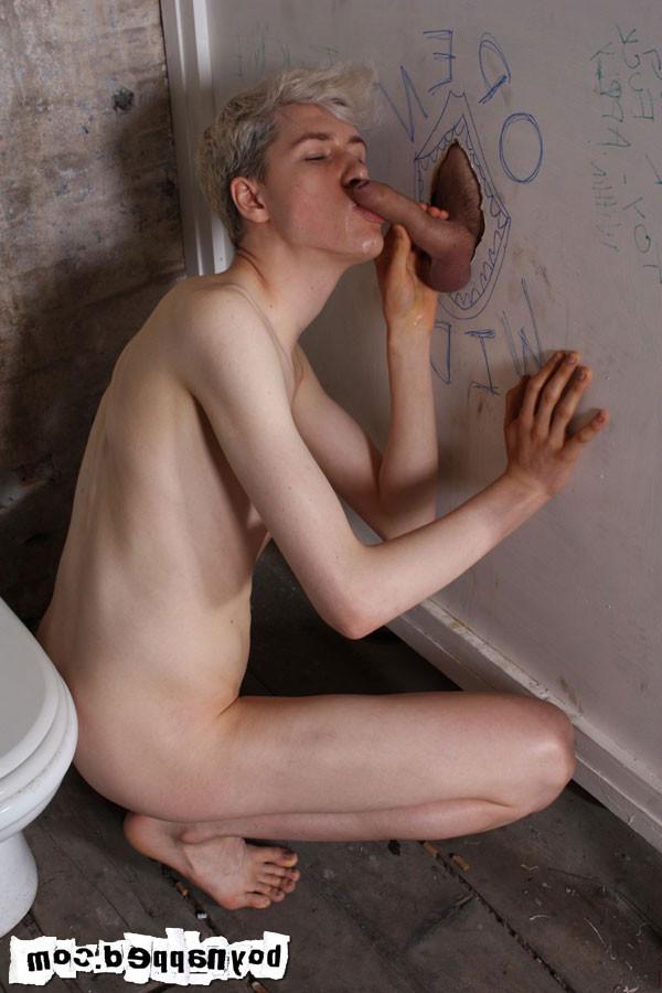 15P Back in his favourite cruising place, the mill toilets, Calvin is once more hung