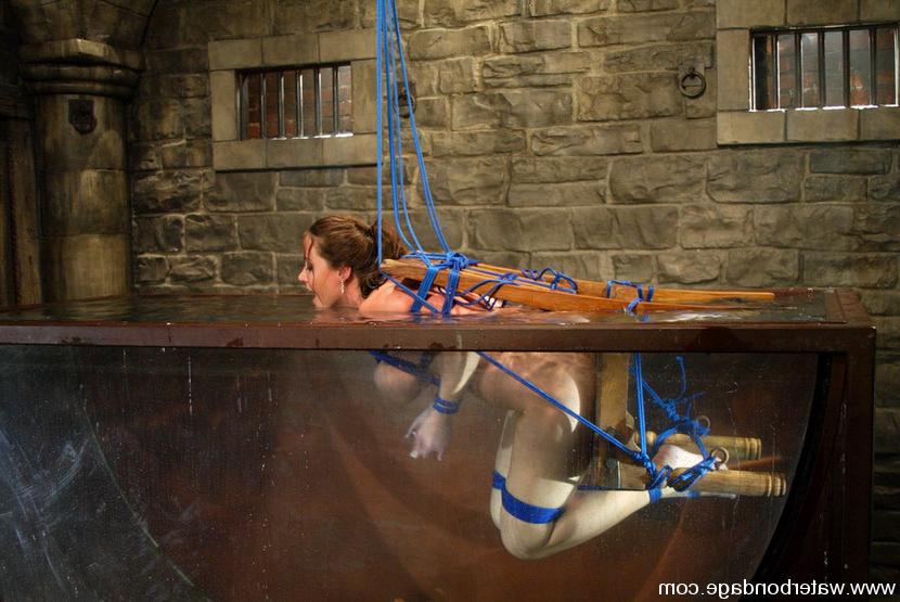 15P Christina Carter busty bound is machine fucked and hosed down