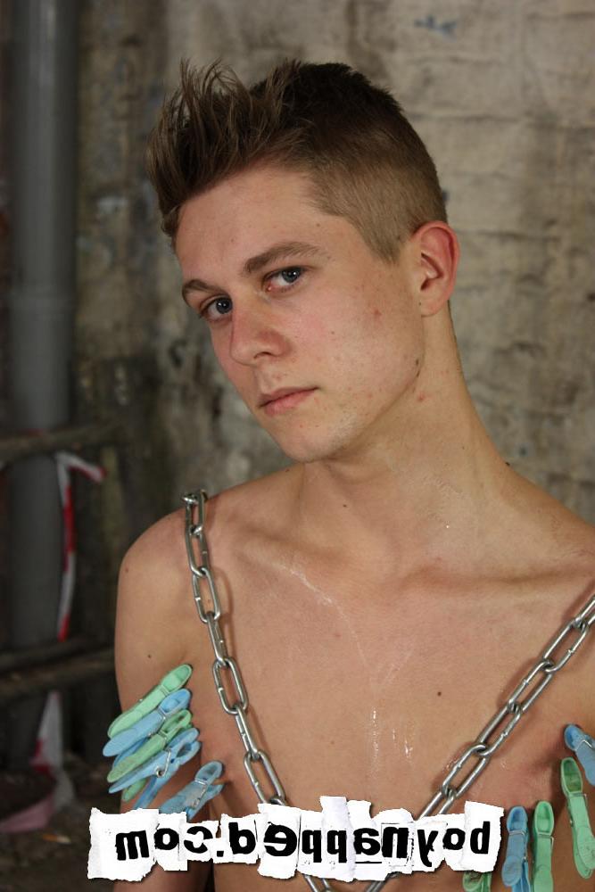 15P The stunning Ethan Ross is bound to chair by chains when he is found by Ashton B