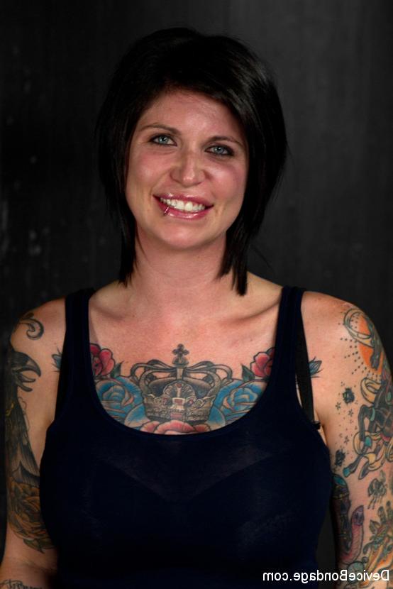 20P Kathryn Dupri big tits and tattooed girl bound in suspension