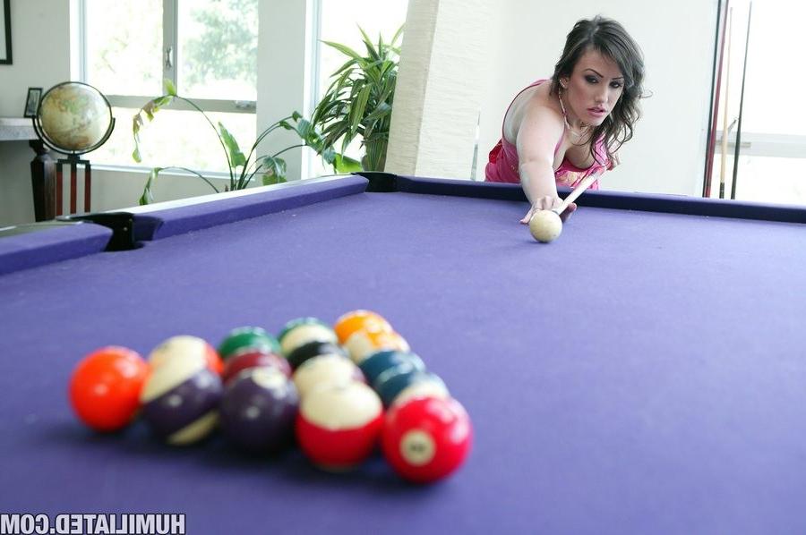 16P Jennifer White tied up and fucked on a pool table