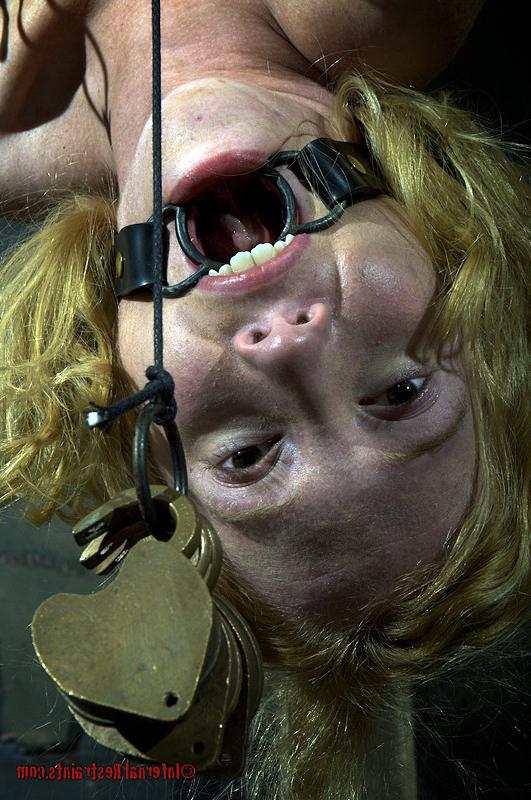 16P Nicki Blue is about to learn the true meaning of sadistic bondage. She has no c