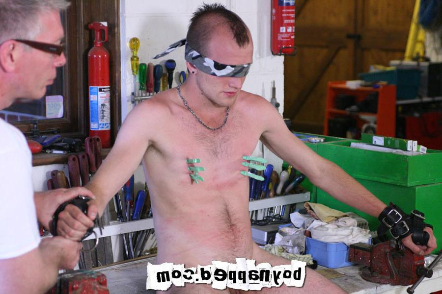 15P Kieron Knight takes a real hard whipping/flogging from Boynapped Director, ...