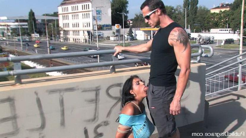 15P Busty lass bound hard and having rough sex on the street