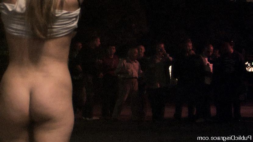 15P Harmony Rose gets publicly bound, shocked, humiliated, fondled and fucked