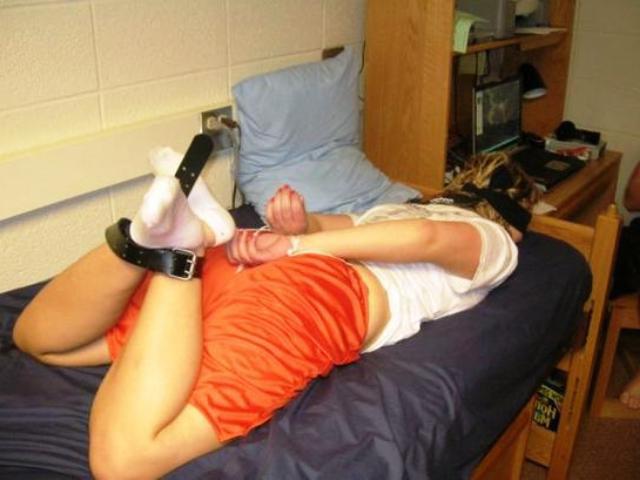 12P Hot amateur babes tied up at home by their boyfriend