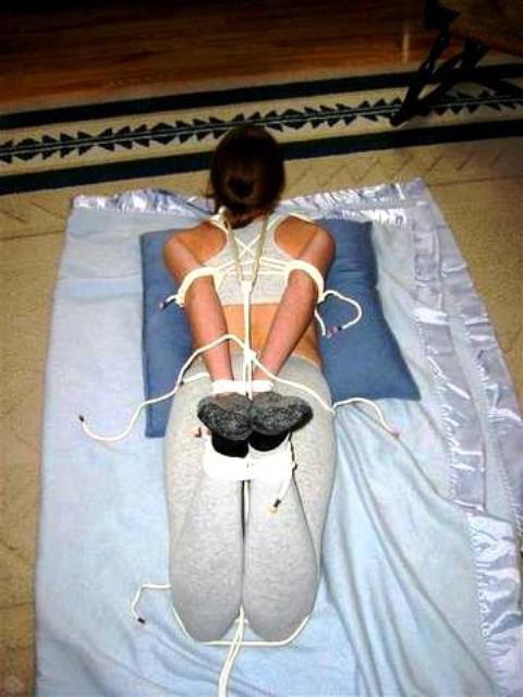 12P Hot amateur babes tied up at home by their boyfriend