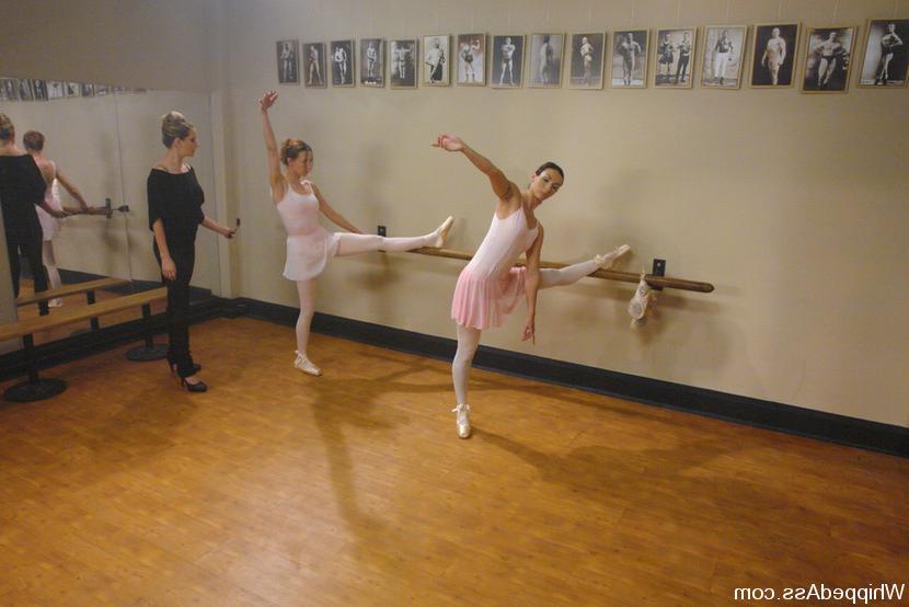 15P Two Ballerina girls dominated and fucked by lesbian instructor