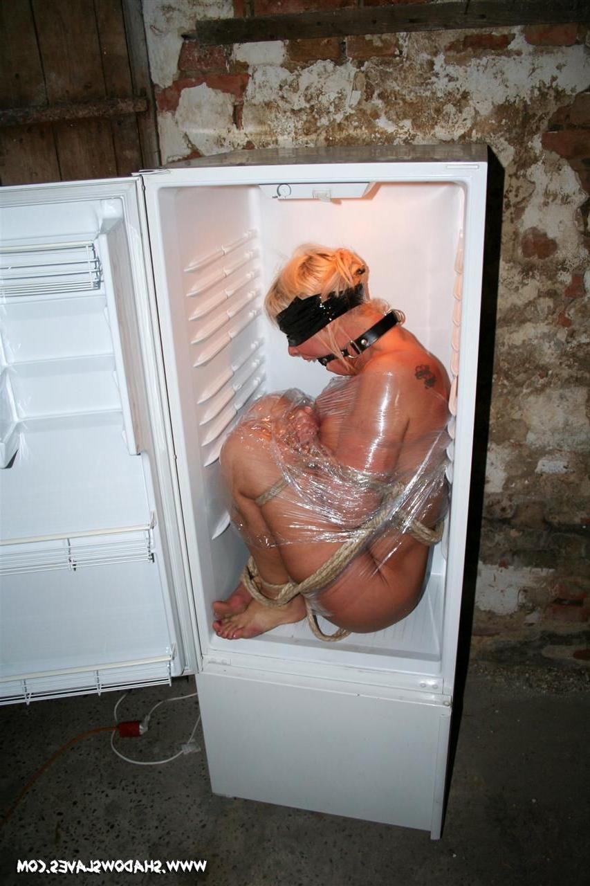 15P Blonde bound in the fridge
