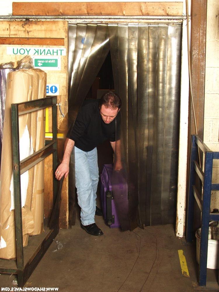 15P Oriental slavegirl bound and packed in suitcase